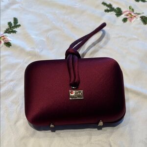 Love Moschino Deep Red Wristlet Clutch